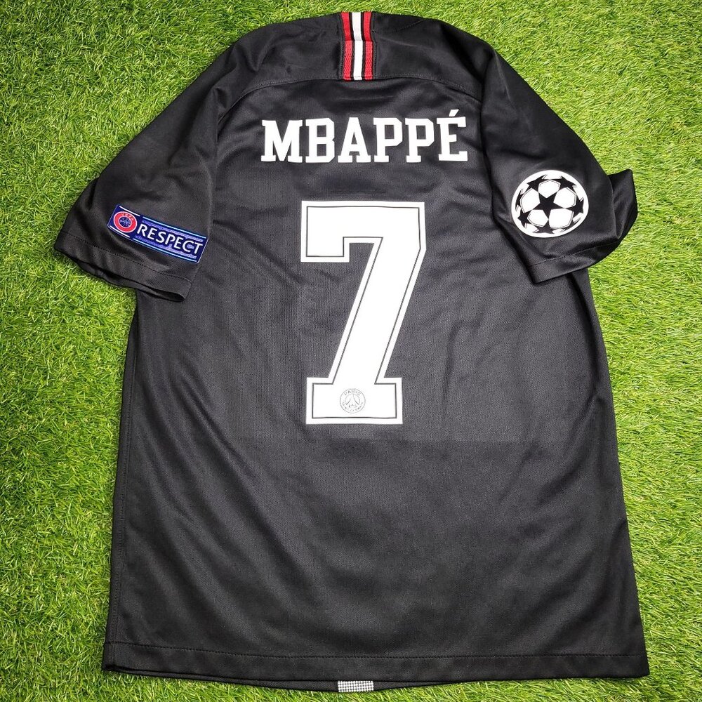 Mbappe Psg Paris Saint Germain JORDAN 2018 2019 Third Soccer Jersey M